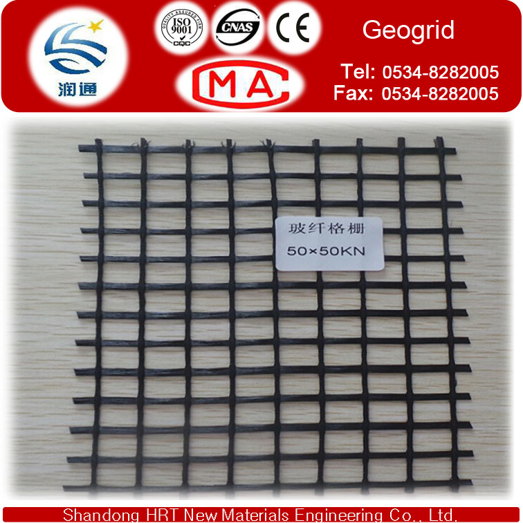 Strength Tensiles 30-30 Fiberglass Geogrid by Weaving Technology