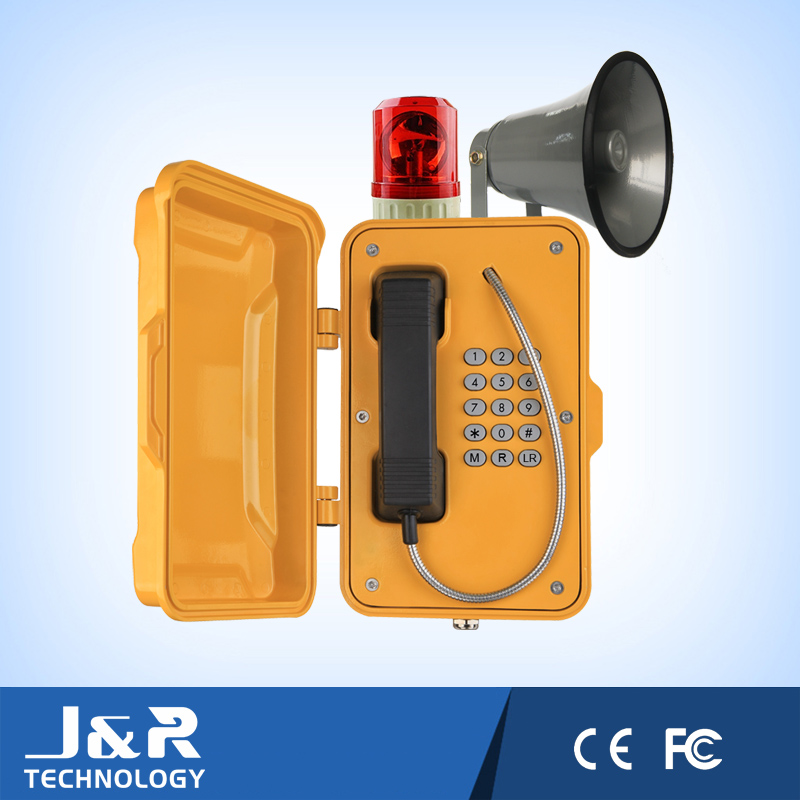 Emergency Intercom Tunnel Telephone, Broadcasting Port Robust Vandalproof Telephone