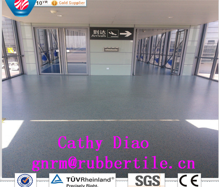 Wear Resisting Rubber Flooring Colorful Rubber Flooring Children Rubber Flooring Office Rubber Flooring