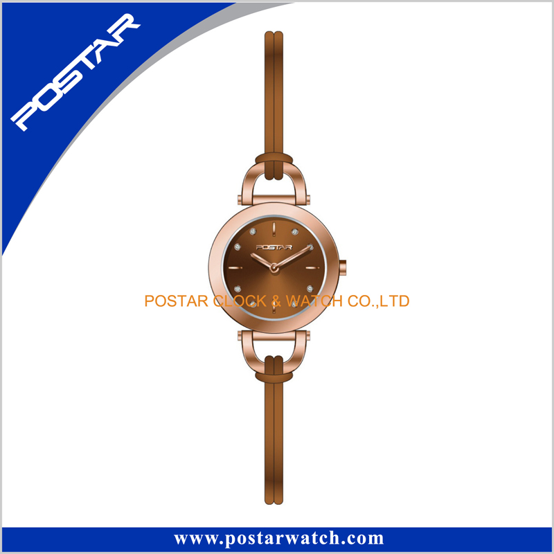 China Wholesal Ulterthin Strap Ladies Watches in Hot