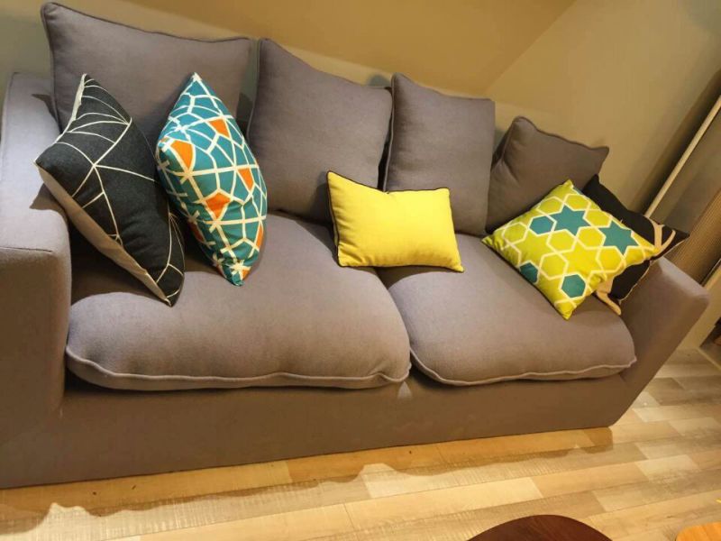 Modern Style Living Room Sofa with Soft Fabric Seat