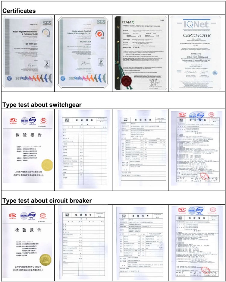 24kv-2000A Vs1 Indoor Embedded Structure Vacuum Circuit Breakers