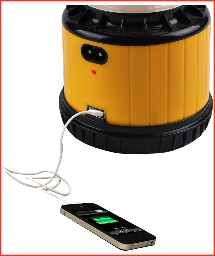 Extendable Solar Camping Lantern with USB Charger