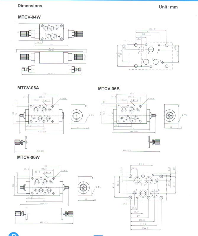 Mtcv Series Modular Throttle Check Valves