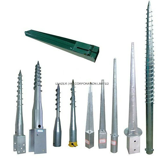 Whorl Thread Pile Screw, Whorl Ground Screw, Ground Anchor, Ground Screw