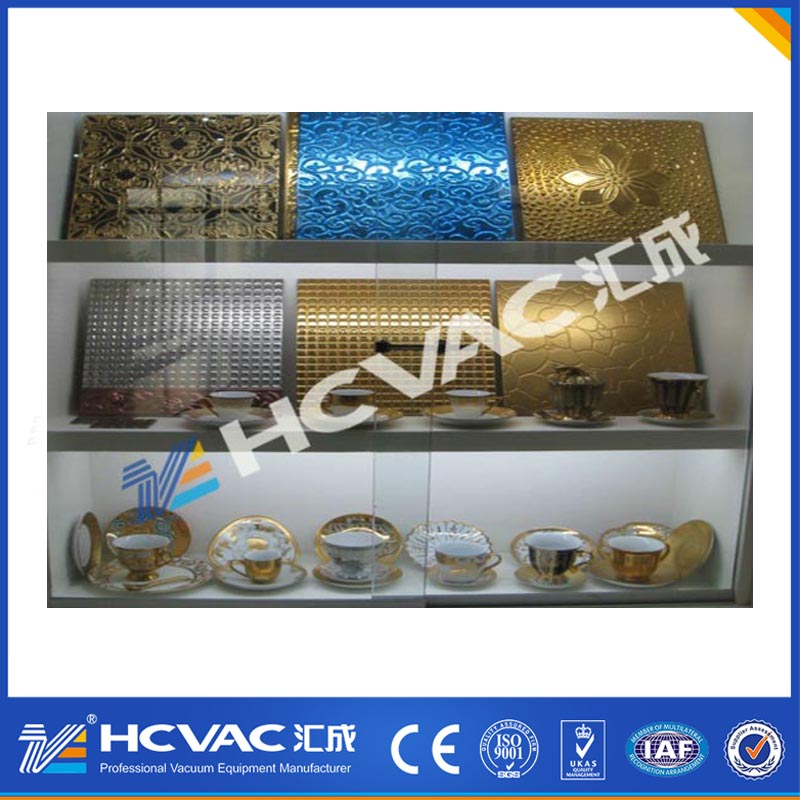 Hcvac Glass Mosaic Gold PVD Coating Equipment, Titanium Nitride Gold Coating Machine