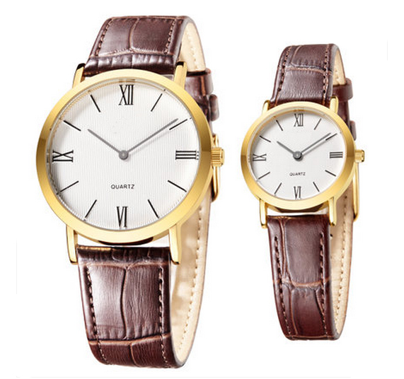 Water Resistant Japan Movement Couple Watches