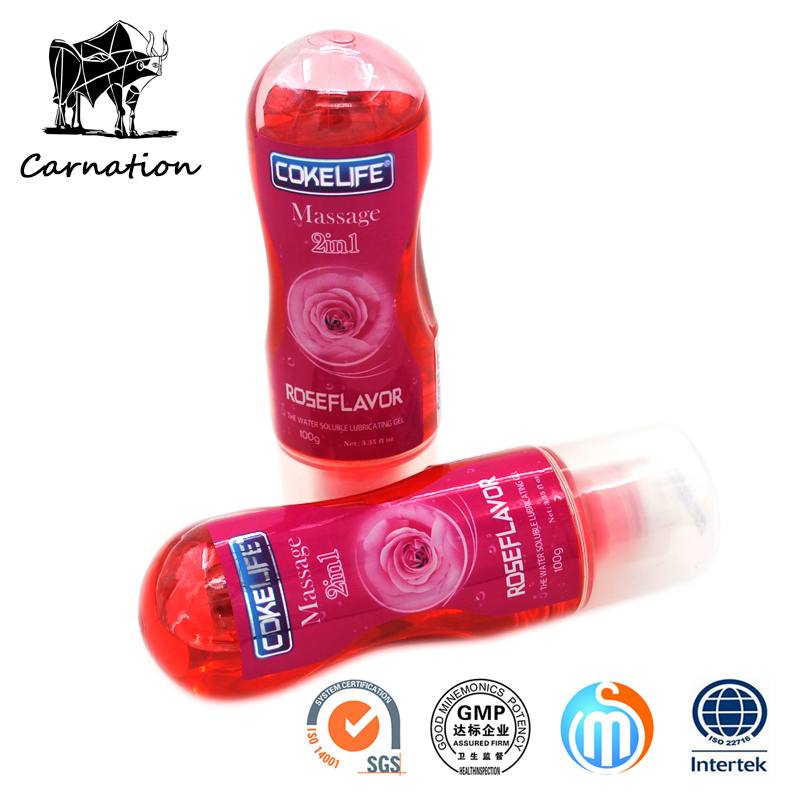 Water Soluble Rose Flavor Sex Lubricant Toys