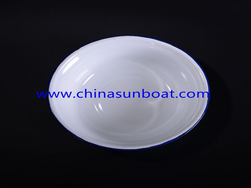 Enamel White Tableware Dinner Bowl