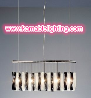 Red Glass & Steel Wall Lights Decoration (MB8074)