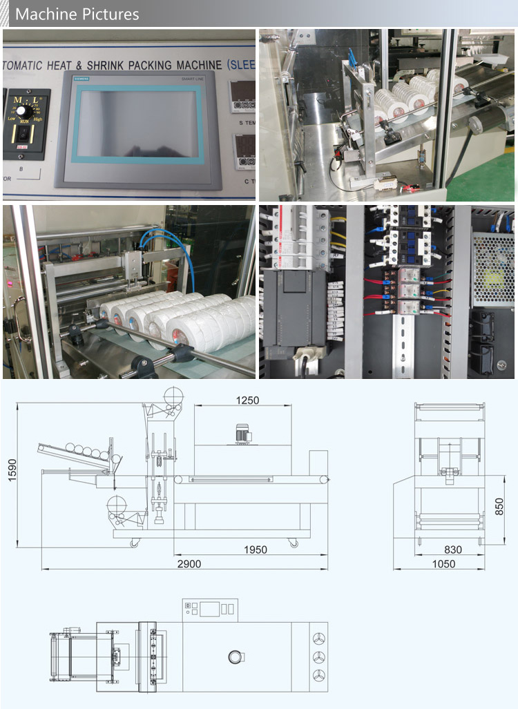 Automatic Tapes Thermal Shrink Packaging Machine