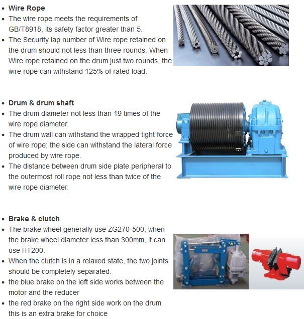 Construction and Drop Power Station Electric Control Winch