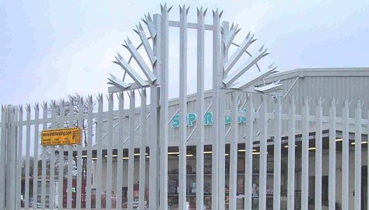 Galvanized Powder Coated Steel Security Palisade Fence Panels