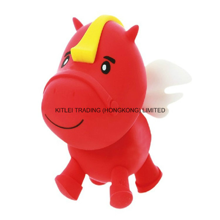 Lovely Horse Jumping Soft Stress Christmas Gift Vinyl Plastic Toy