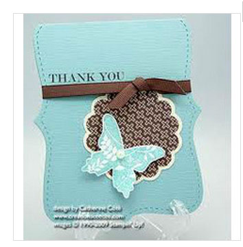 2015 The Lasest Wedding Card for Thanks Purpose with Butterfly