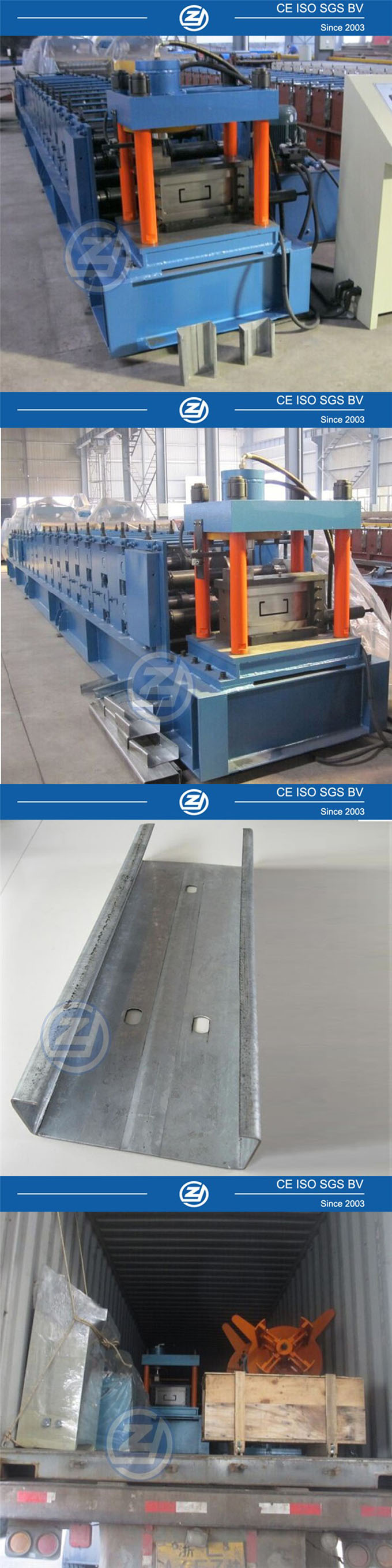 High Quality Steel C Purlin Machine