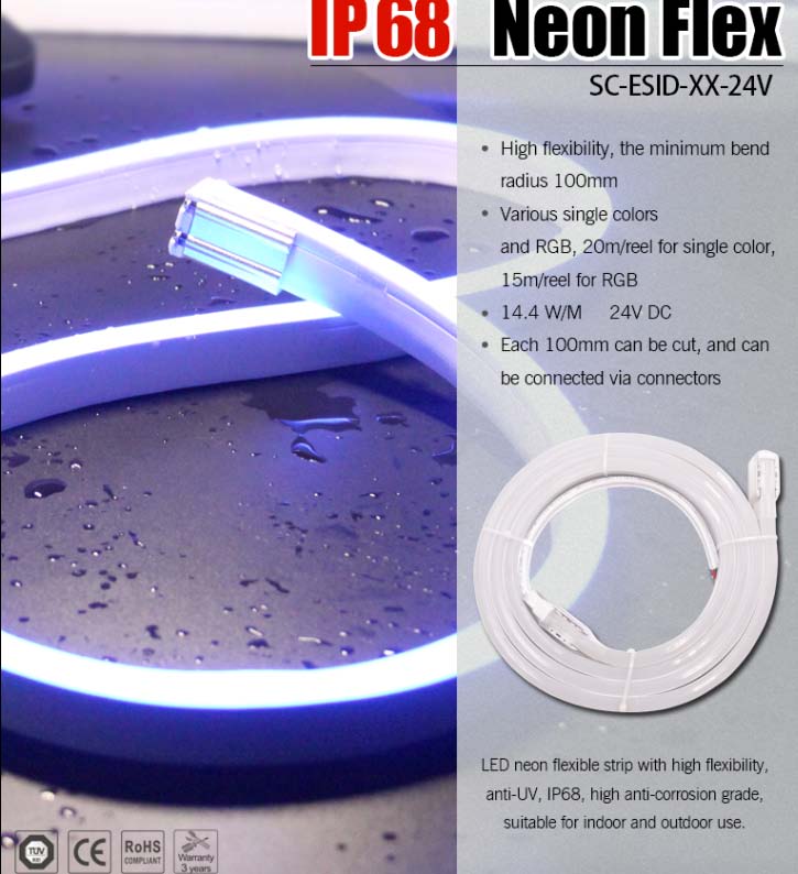 Flexible 10mm Round Rope Light LED, Decorative LED Rope Light100m with TUV Ce RoHS