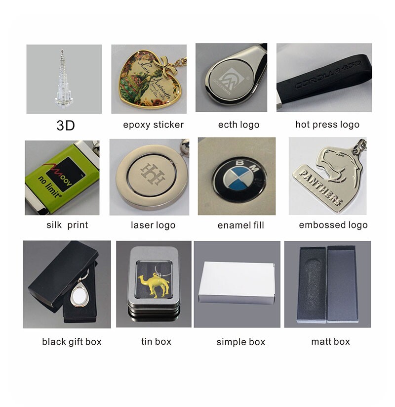 Square Customized Promotion Metal Key Ring (Y02330)