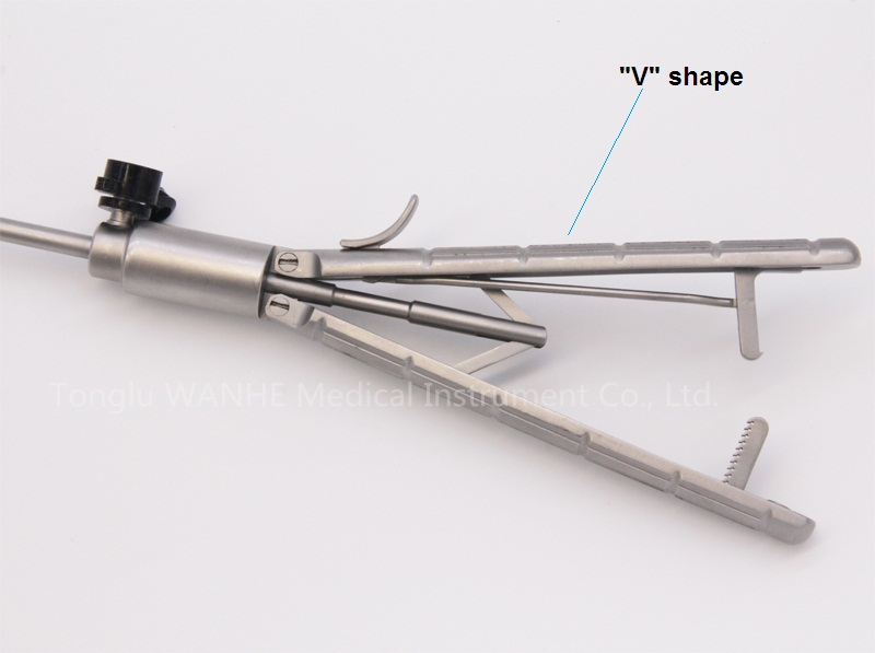 Hf2008.2 Laparoscopic Needle Holder with Rachet Handle