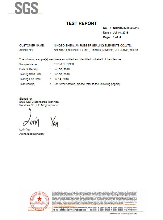 SGS Approved EPDM Rubber Seal for Door and Window