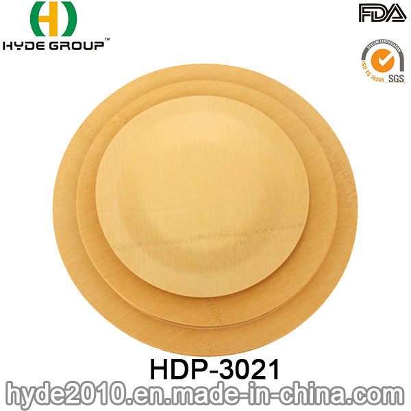 2016 Hot Sales Biodegradable Disposable Bamboo Fiber Plate (HDP-3021)