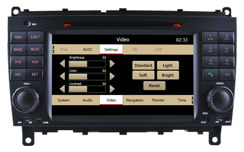 Auto DVD Player for Benz Clk W209 GPS Navigaitor