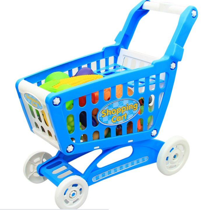 Hot Selling Shopping Cart Kid Toy with Food