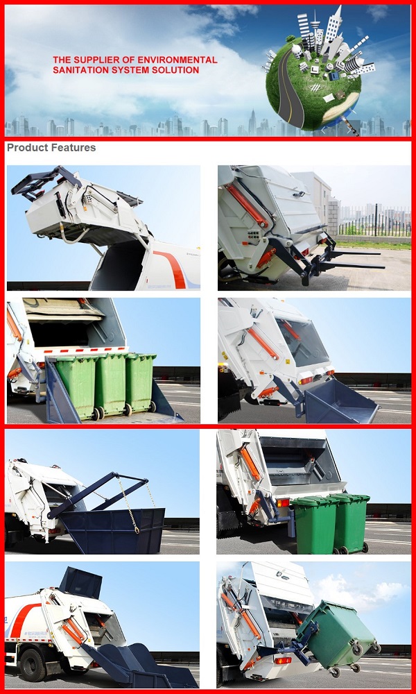 Dongfeng 4000L 4X2 LHD Hot Sale Compactor Garbage Truck