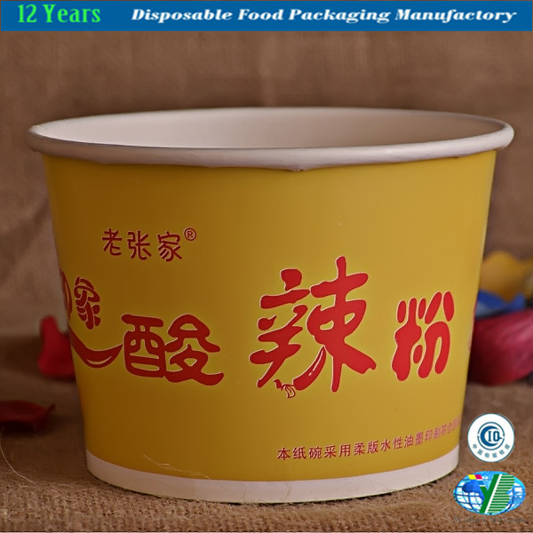 Disposable Paper Bucket for Food