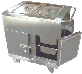 Thr-FC005 Hospital Stainless Steel Dinner Trolley