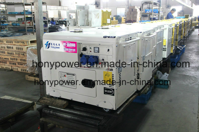 Small Portable Air-Cooled 5kw Silent Diesel Generator for Sale