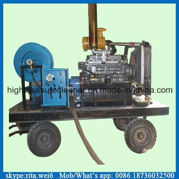 200bar High Pressure Sewage Pipe Cleaning Machine Diesel Pressure Washer