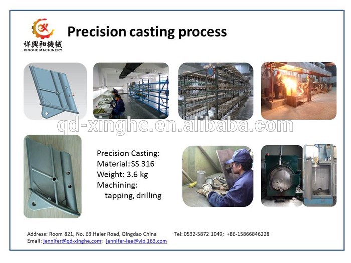 Customized Precision Casting 304 Stainless Steel Investment Casting Parts