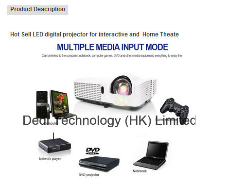 2016hot Sell LED Digital 3D Projector