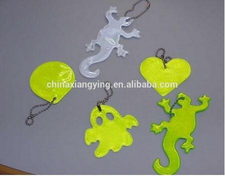 Lovely Reflective Printing Key Chain, Soft PVC Key Chain Custom, Reflect Craft Product