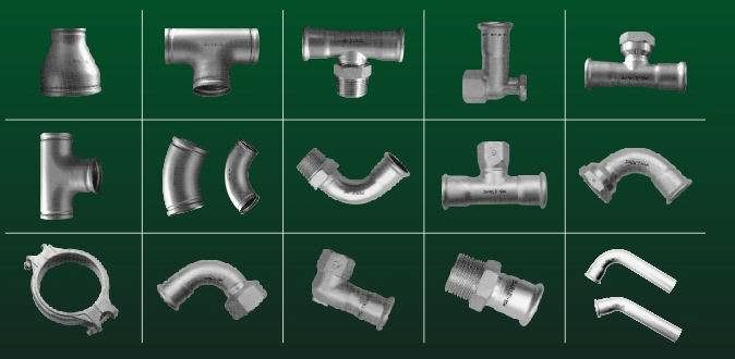 Grooved Stainless Steel Pipe Fittings