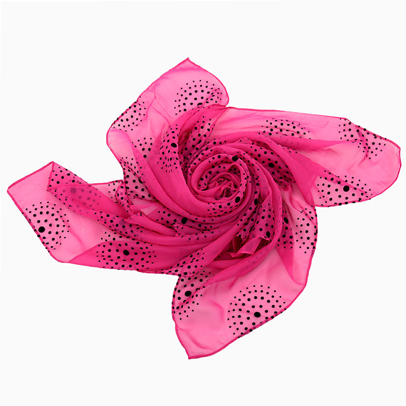 Fashion Charming Beautiful Dots Square Scarf for Lady