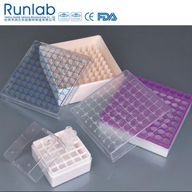 1ml to 2ml Cryovial Tube Storage Boxes with 81 Wells