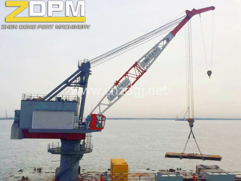 Marine Single Jib Port Crane for Lifting