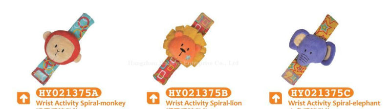 Factory Supply Baby Stuffed Plush Wrist Toy