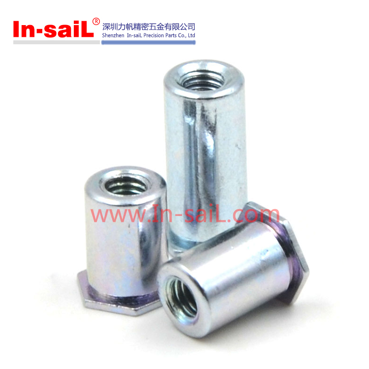 Blind Threaded Standoffs Self Clinching in Thin Aluminium