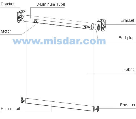 Window Shade Electrical Roller Shade