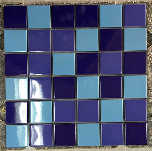 Blue Ceramic Mosaic Tiles for Swimming Pool