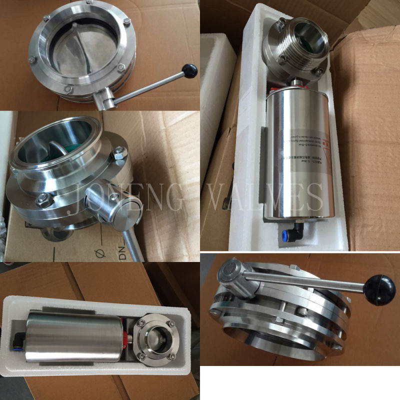 Stainless Steel Plastic Handle Food Processing Welded Butterfly Valve (JN-BV1012)