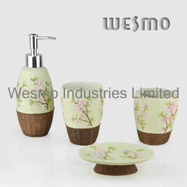 Floral Polyresin Bath Accessory (WBP0279A)