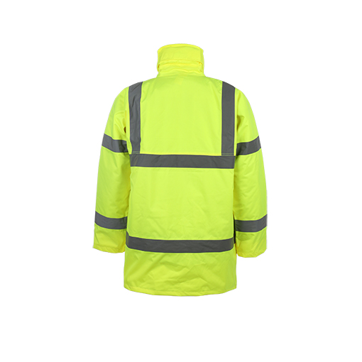 Hi Vis Reflective Safety Waterproof Jacket with PVC Coating