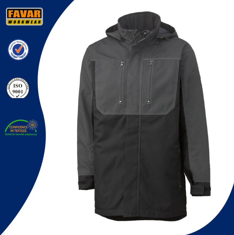 Russia Cold Weather Long Style Winter Waterproof Windproof Padded Work Jacket