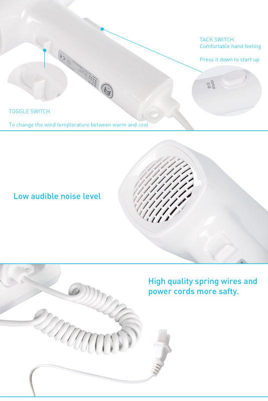 Svavo Bathroom Hotel Electronic Hair Dryer Motor Beauty Salon Equipment Hair Blower with LCD Setting V-175