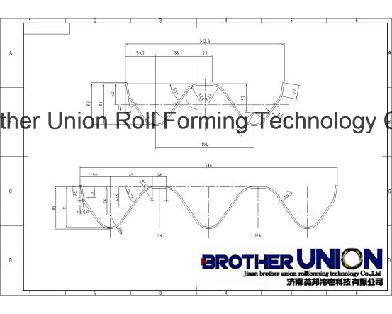 Fully Automatic Three Waves Guardrail Cold Roll Forming