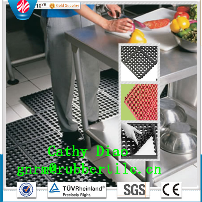 Anti Slip Rubber Mat, Oil Resistance Rubber Mat, Interlocking Rubber Mat, Hotel Rubber Mats Anti-Fatigue Mat